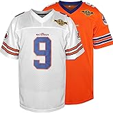 The Waterboy #9 Bobby Boucher Adam Sandler 50th Anniversary Movie Mud Dogs Bourbon Bowl Football Jersey