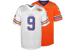 MESOSPERO The Waterboy #9 Bobby Boucher Adam Sandler 50th Anniversary Movie Mud Dogs Bourbon Bowl Football Jersey