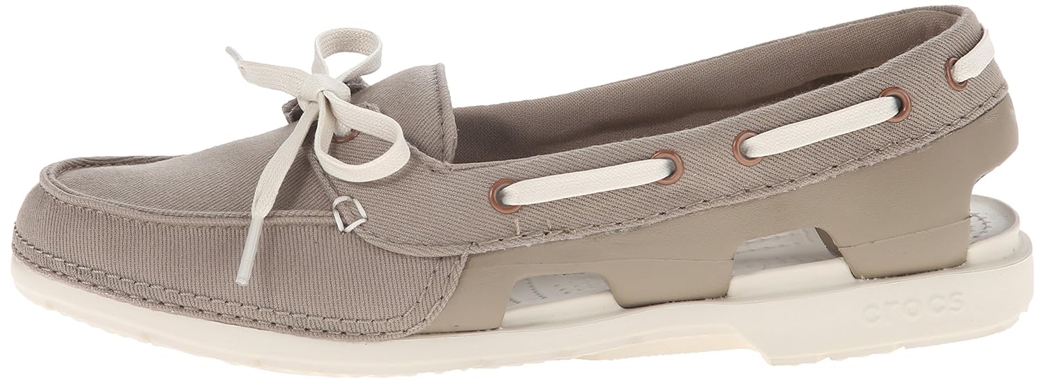 crocs women's beach line hybrid boat shoe w canvas sneakers