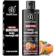 Organic - Grapefruit Full Edible Body Massage Oil - Refreshing, Calming | No Stain & Non-Sticky | with Fractionated Coconut Oil, Grapefruit & Lime Oil - 4.05 Fl Oz