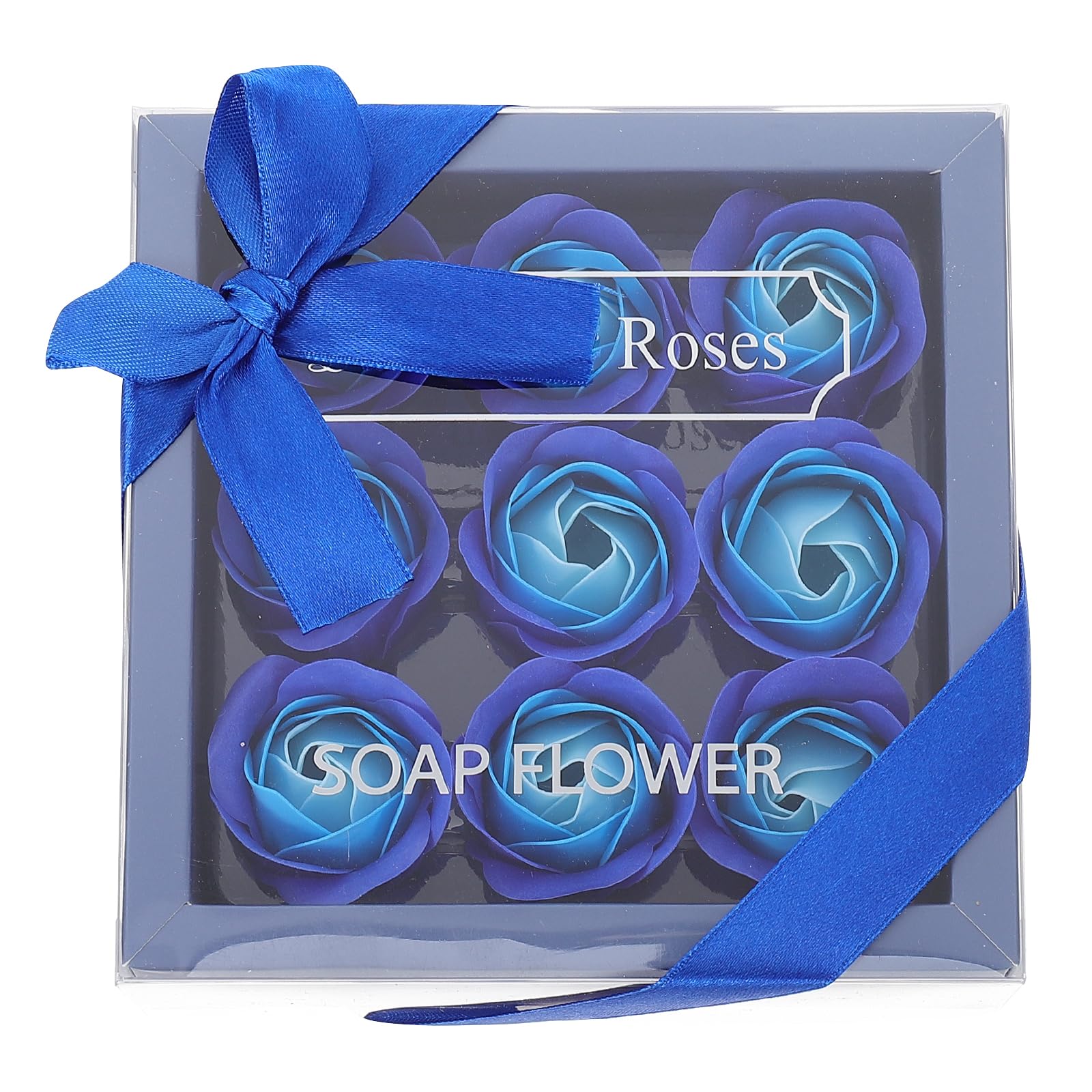 COLLBATH 1 Box Rose Soap Flower Soap Rose Fake Flowers Petal Paper Wedding Favors Paper Case Artificial Flower Box