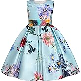 BESZANA Princess Bow Design Girls Dress Girls Party Suitable for Aged 2-14