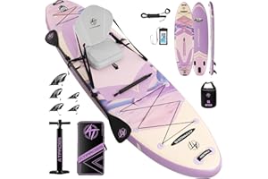 ATPROSS 12'x36 Inflatable Paddle Board, 500lbs Extra Wide Stand Up Paddleboard for Adults with Premium SUP Accessories Kit & Backpack, Blow Up Kayak Non-Slip Stable Deck Boat for Yoga Fishing Surf