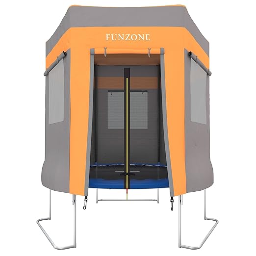 title=Ultrasport Jumper Tenda Gioco per Trampolino da Giardino, Blu e Rosa, Diametro