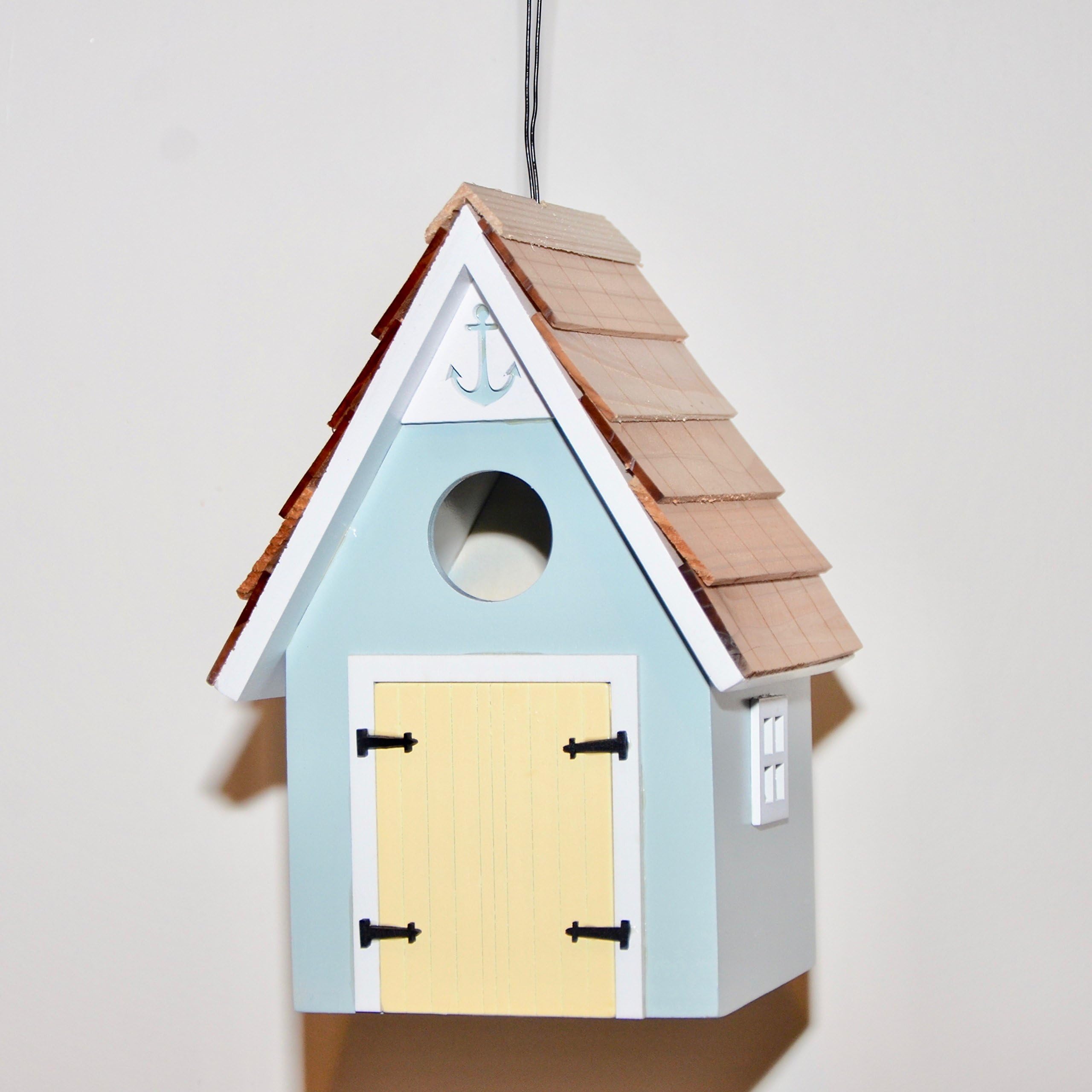 Linked Supply Wildlife Quality Beach Hut Bird House Light Blue