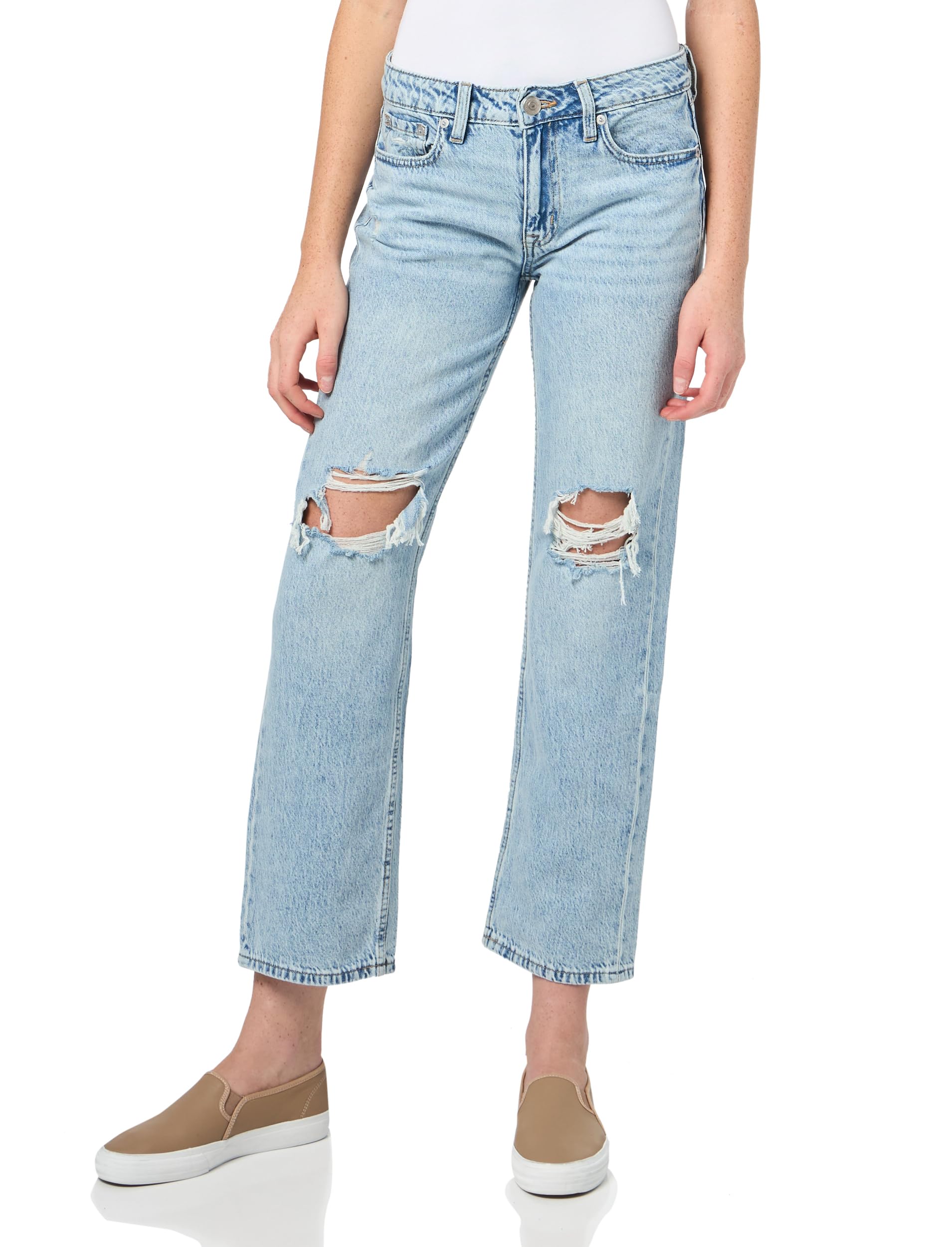 Juniors’ Aeropostale Low Rise Baggy Jeans, Medium WASH, 0R