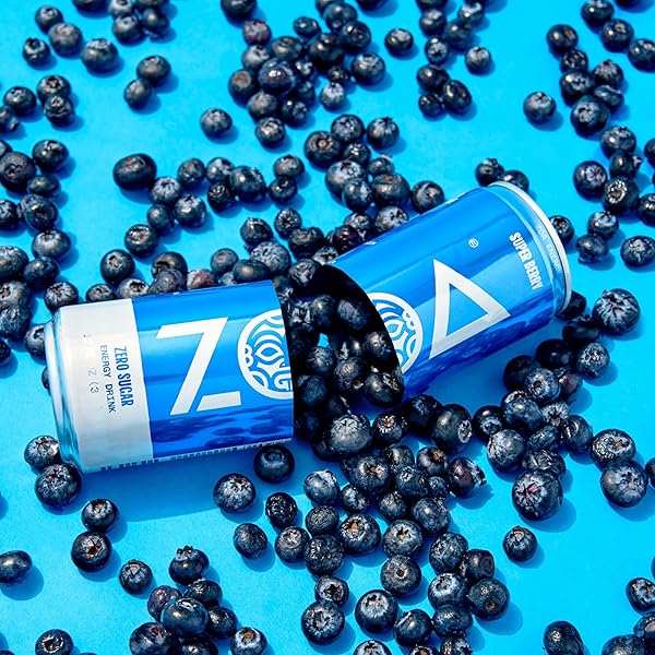 ZOA ZERO SUGAR ENERGY DRINKS – SUPER BERRY | HEALTHY ENERGY FORMULA WITH NATURAL CAFFEINE, DAILY VITAMIN C, ESSENTIAL B-VITAMINS | GLUTEN-FREE, KETO FRIENDLY | 12 OUNCE CANS (PACK OF 12)