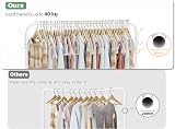 HOMIDEC Clothes Rail Portable Rack with Shelf 40 kg Capacity White 100x41x160 cm view 5