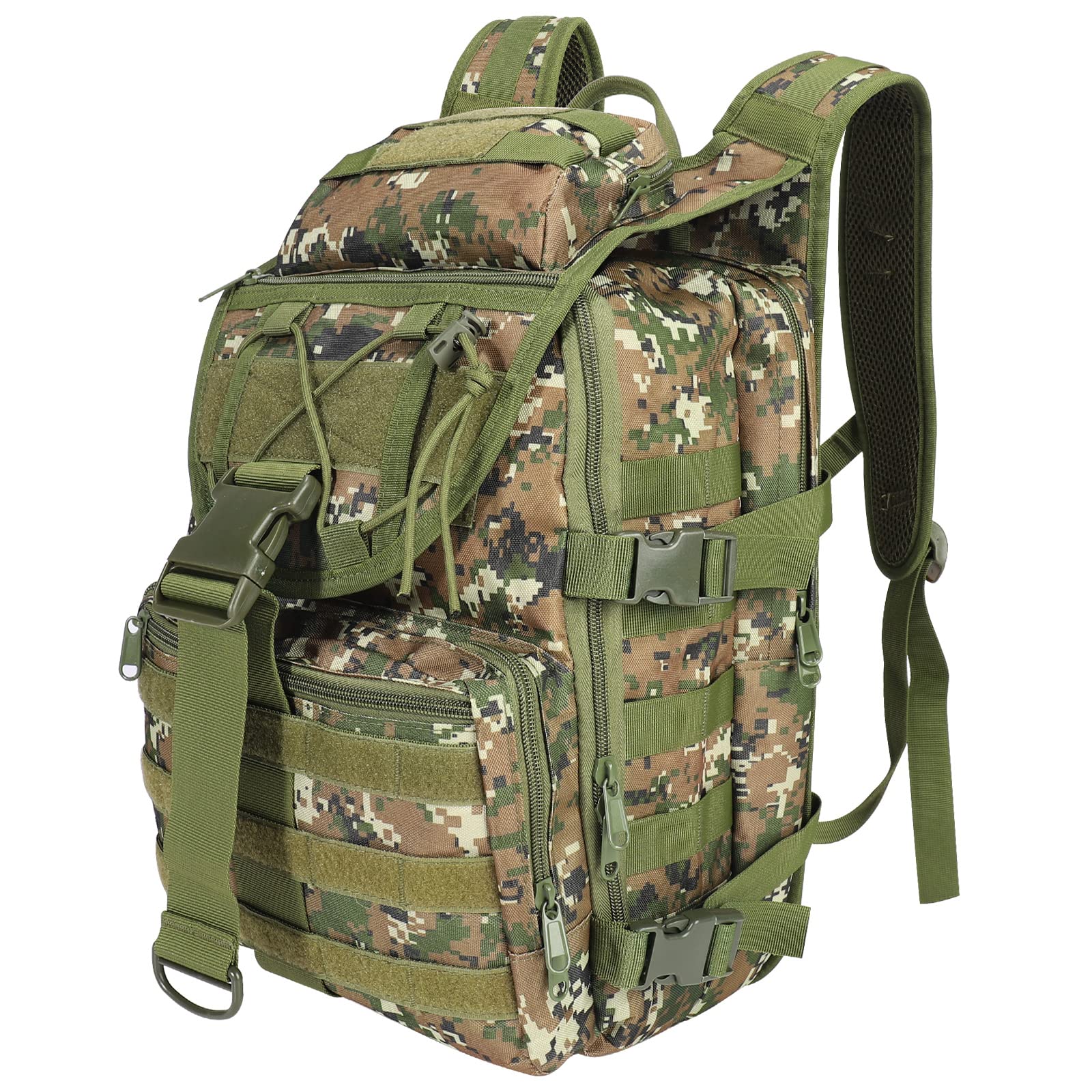 SHANNA Expandable Storage 35L/50L Military Tactical Backpacks, Trekking Hiking Molle Army Survival Equipment Backpacks Waterproof Rucksack for Camping Fishing Travelling Climbing Outdoor Sports Gym