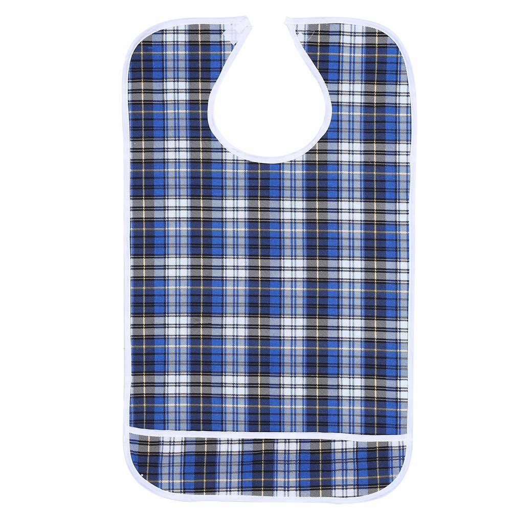 Full Bodied Bib For Seniors, Adult Bib, 3 Colors Waterproof Mealtime Bib,Adult Bibs Clothing Protector Washable Dinning Aid Clothes Protector Adult Washable Dining Bibs for Men, Women, Elderly (B