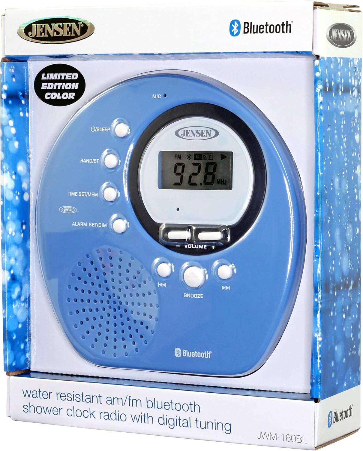 jensen bluetooth shower radio