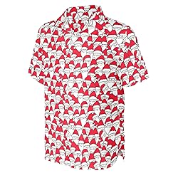 HUGLAZY Funny Hawaiian Christmas Shirts for Men