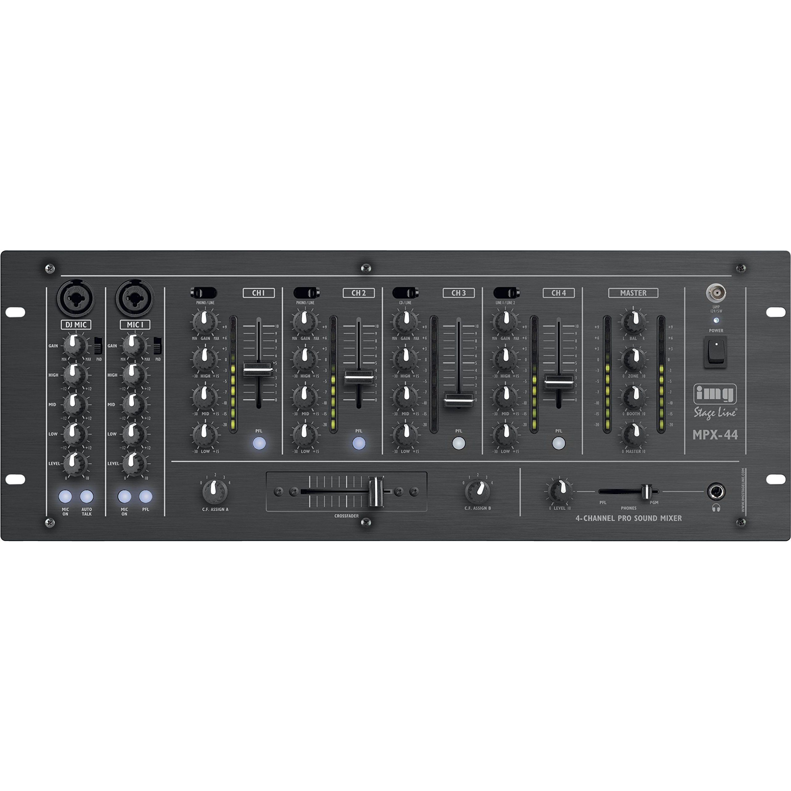 IMG Stage Line MPX-44/SW 6 Channel Stereo DJ Mixer
