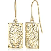 MORGAN & PAIGE .925 Sterling Silver Oxidized, 18K Yellow Gold or 14K Rose Gold Plated Butterfly Celtic Knot Dangle or Stud Earrings for Women - Hypoallergenic Sterling Silver Earrings, Gifts for Her