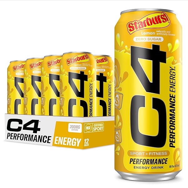 CELLUCOR C4 PERFORMANCE ENERGY DRINK | STARBURST LEMON...