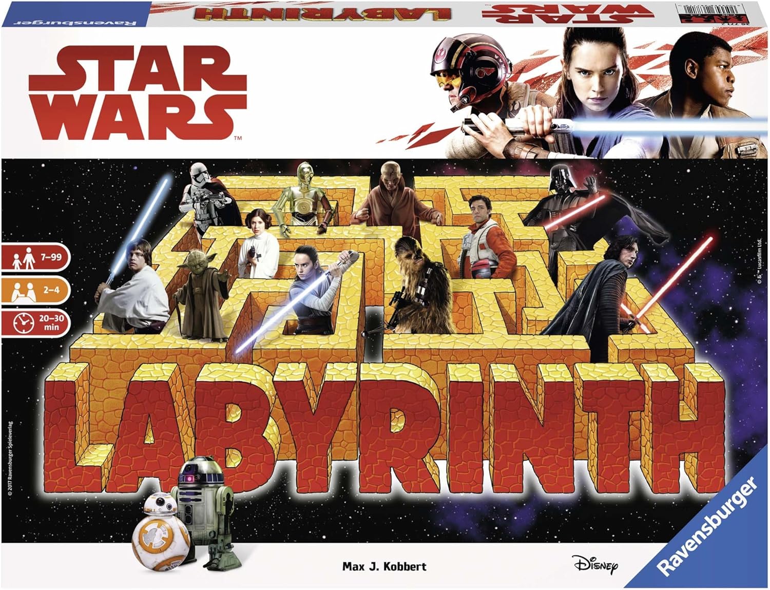 Ravensburger Star Wars Labyrinth The Last Jedi- Juego de Laberinto