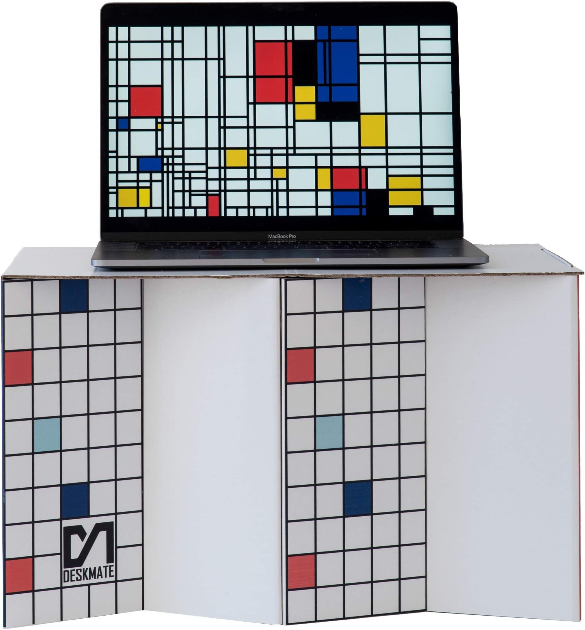 Deskmate Cardboard Minimate Ergonomic Standing Desk Converter | For Office Desk Workstation Use | Foldable & Portable | Single Level Designed For Use With Laptops | Improves Your Lower Back Health