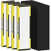 4 Pack FLT4825 HEPA Filter B Replacement Compatible with AC4825 AC4825E AC4300 AC4800 AC4880 AC4900 AC4850, 4 True HEPA Filters & 6 Activated Carbon Pre-filters
