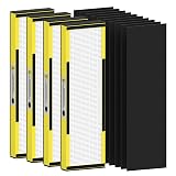 4 Pack FLT4825 HEPA Filter B Replacement Compatible with AC4825 AC4825E AC4300 AC4800 AC4880 AC4900 AC4850, 4 True HEPA Filters & 6 Activated Carbon Pre-filters