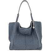 The Sak Los Feliz Large Tote Bag - Premium Leather Handbag With Stylish Design For Everyday, Travel, Beach Bag - Roomy, Durable, Lined Purse With Shoulder Bag Strap, Zipper Pocket