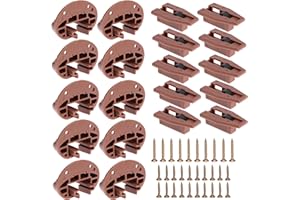SEWEDER 10PCS Drawer Slide Track Guide Glide for kenlin for Rite Trak 2 for Center Mount Drawer for Dressers, for Hutches and for Nightstand Drawer
