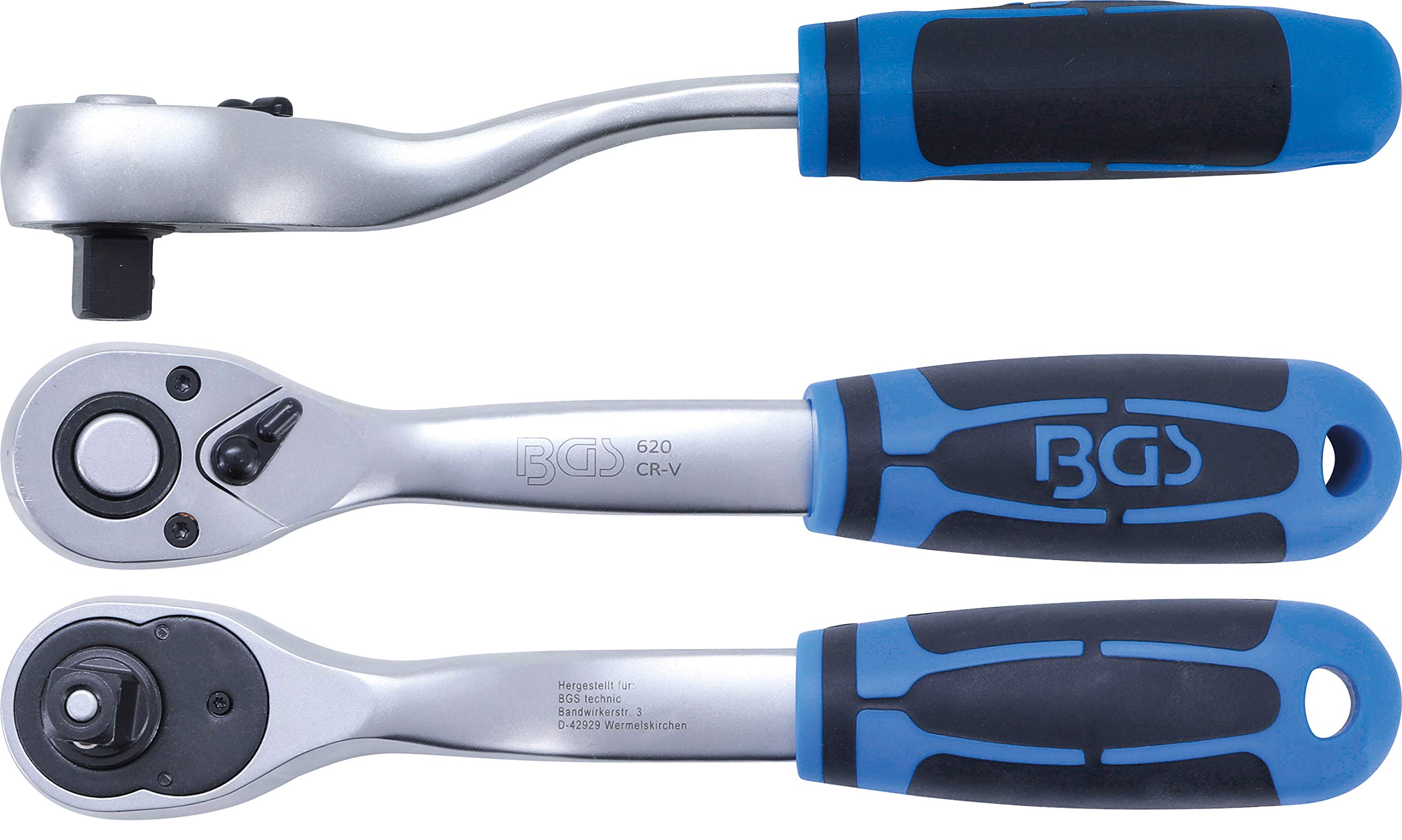 BGS 620 | Reversible Ratchet | Fine Tooth | 12.5 mm (1/2")