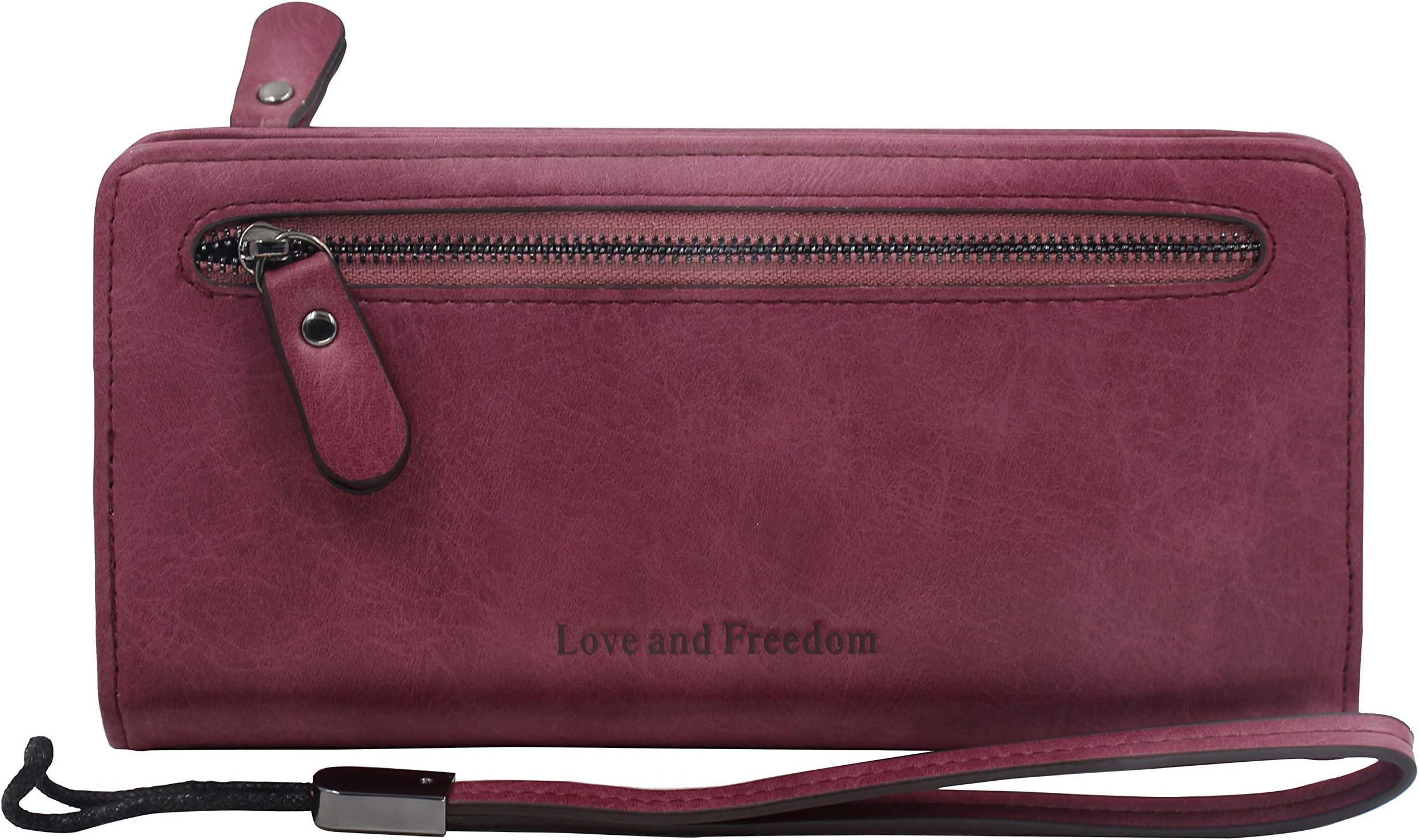 Women Wallet PU Leather Large Capacity Card Ladies Bifold Luxury Clutch