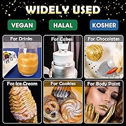NiHome Edible Food-Grade Glimmer Powder Glitter