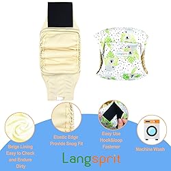 Langsprit Male Belly Bands for Dogs