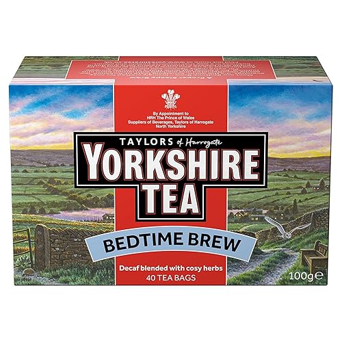 Yorkshire Tea Bedtime Brew 40 Tea Bags, Pack of 5, Total of 200 bags