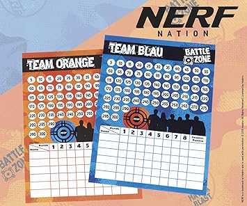 Tib Heyne 6 Fogli Di Gioco Nerf Come Biglietto Per Feste