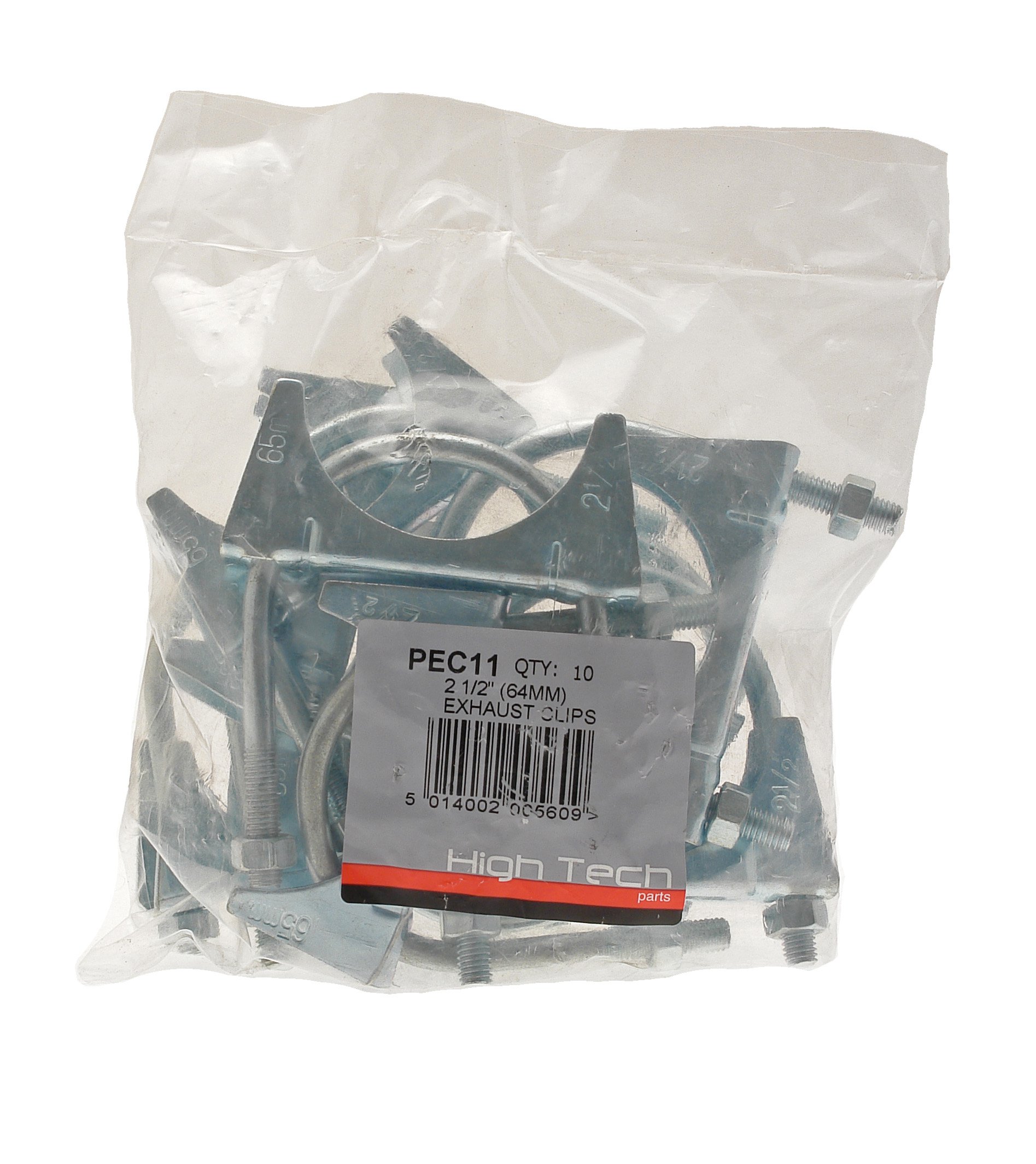 Pearl PEC11 2.5-inch Exhaust ClAs (10 Pieces)