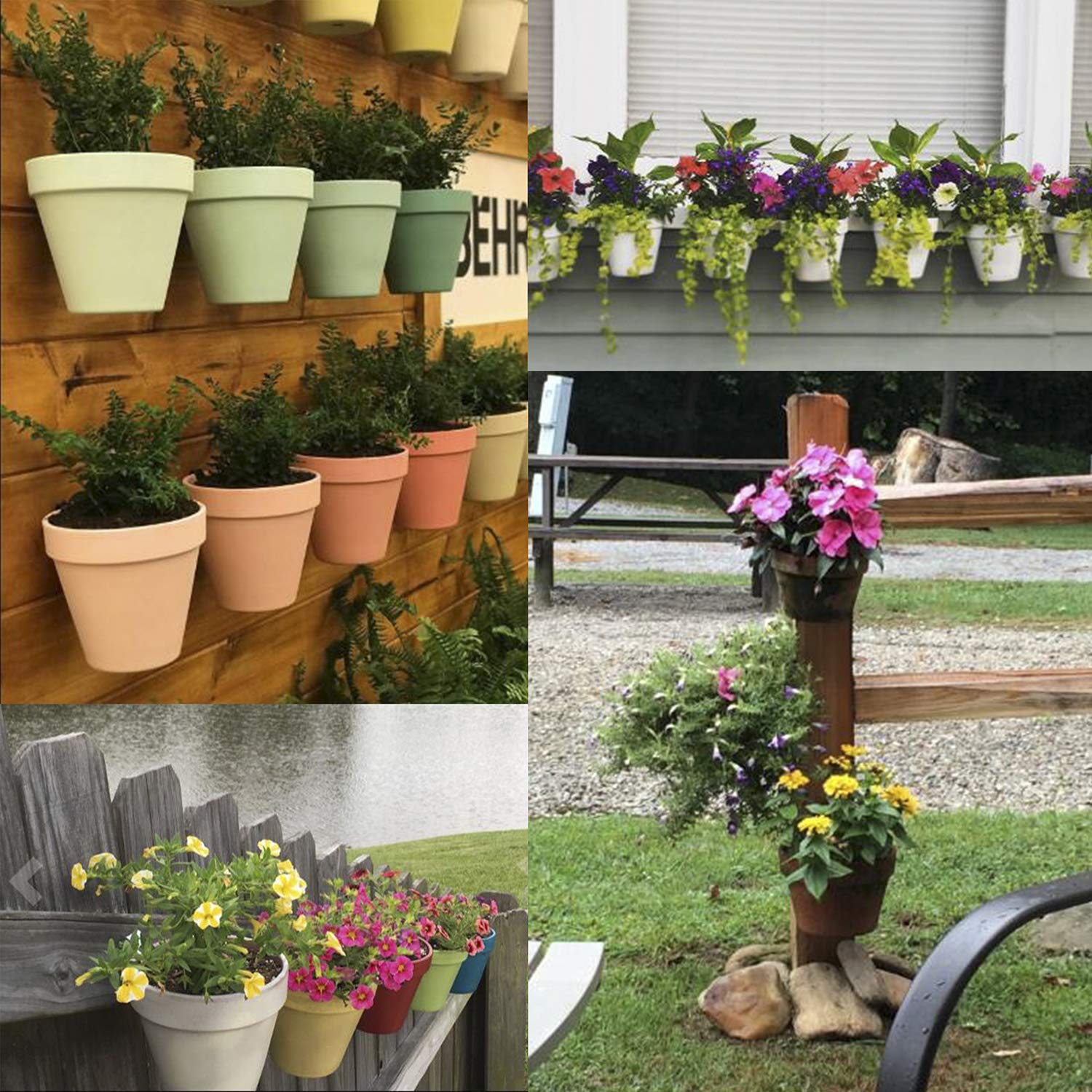 Plant Pot Latch Hangers Flower Pot Clips Klips Floating Holder for 4