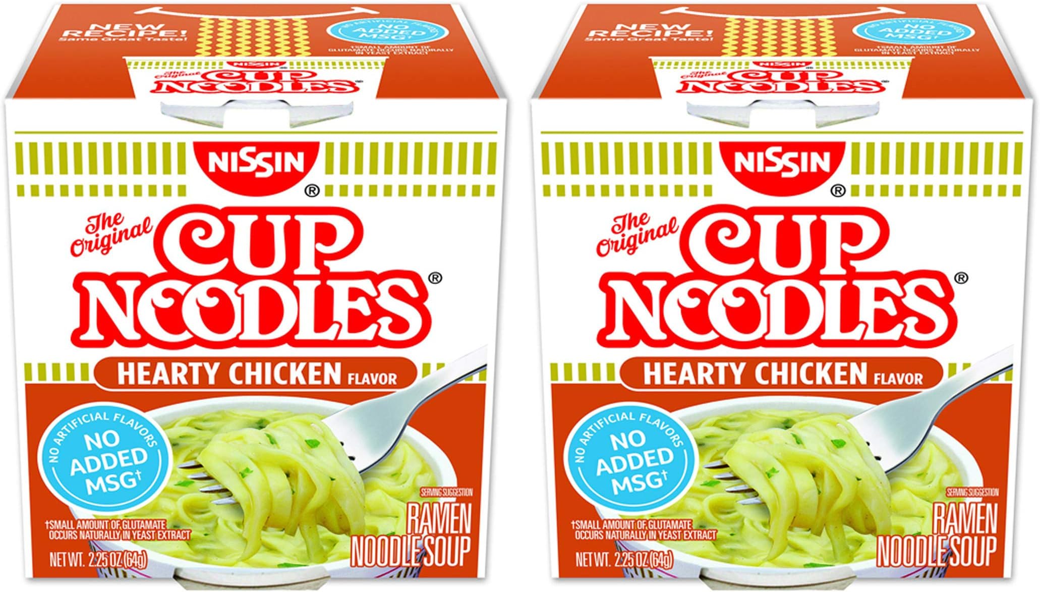 Nissin plf Cup O Noodles Hearty Chicken, 2 Pack of 12 Cups