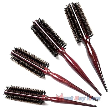 Amazon Com 100 Natural Boar Bristle Round Hair Rollers Brush