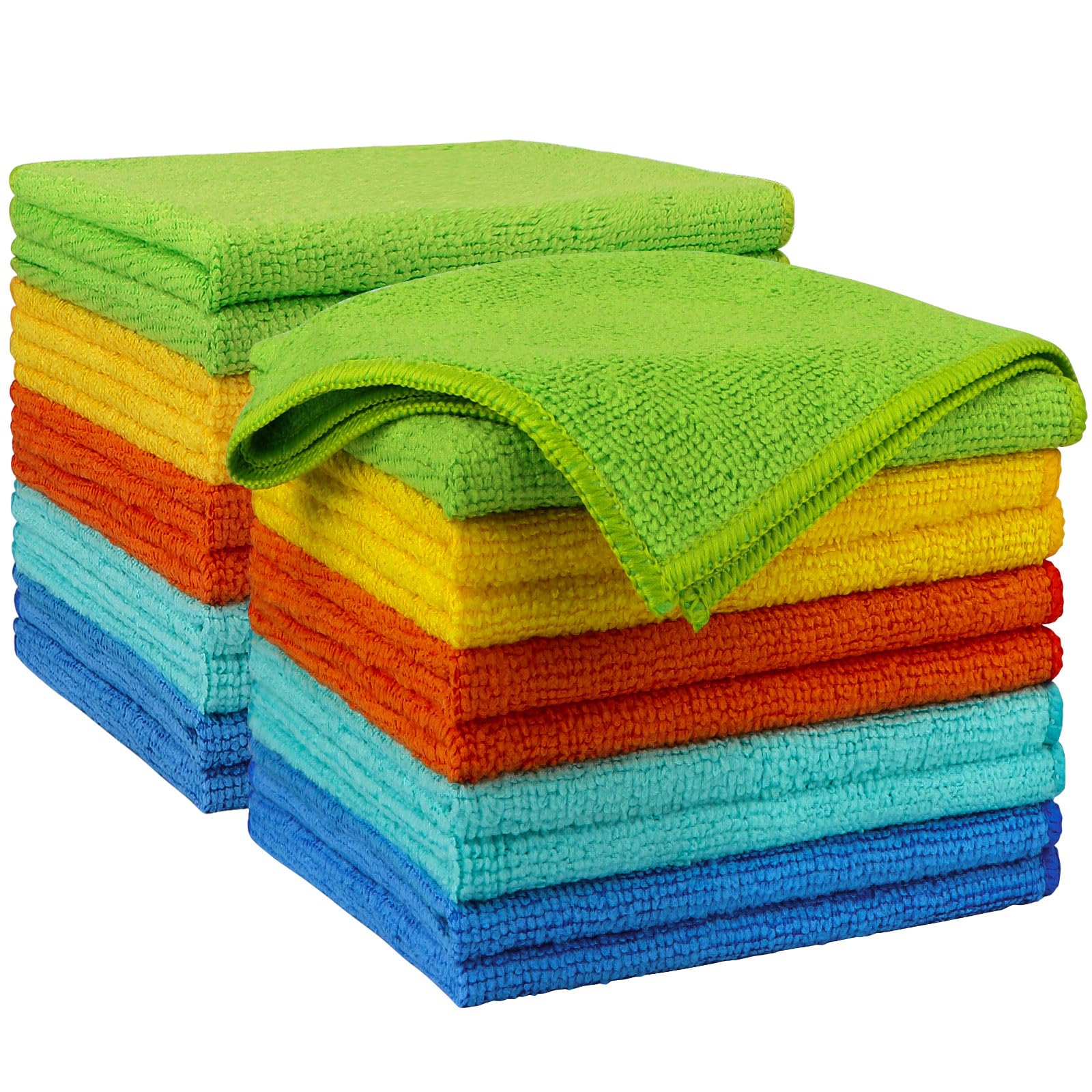Photo 1 of AIDEA Microfiber Cleaning Cloth 20PK, Microfiber Towels for Cars, Dusting Cloth Cleaning Rags for SUVs, House, Kitchen, Window, Workshops, Cleaning Supplies 12"×12"