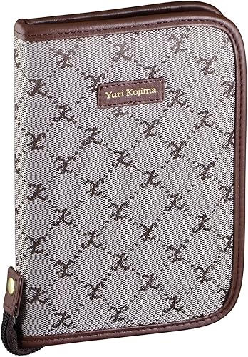 Amazon ユリ コジマ ジャカード織生地お薬手帳ケース 37 06 ブラウン Yuri Kojima ユリ コジマ レディースバッグ 財布