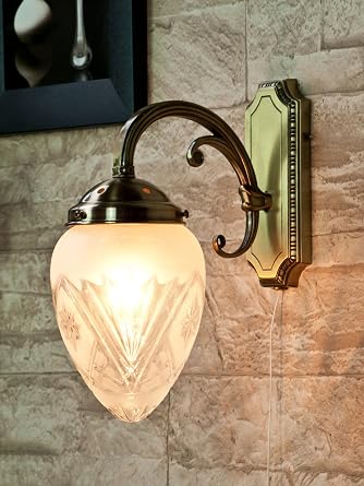 Klassische Wandleuchte Mit Echtglas 1 1 797 Wandlampe Jugendstil