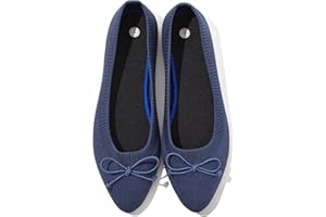 Shupua Women's Flats Black Flats Shoes Pointed Toe Ballet Flats Comfortable Bow Girls Flats Dressy