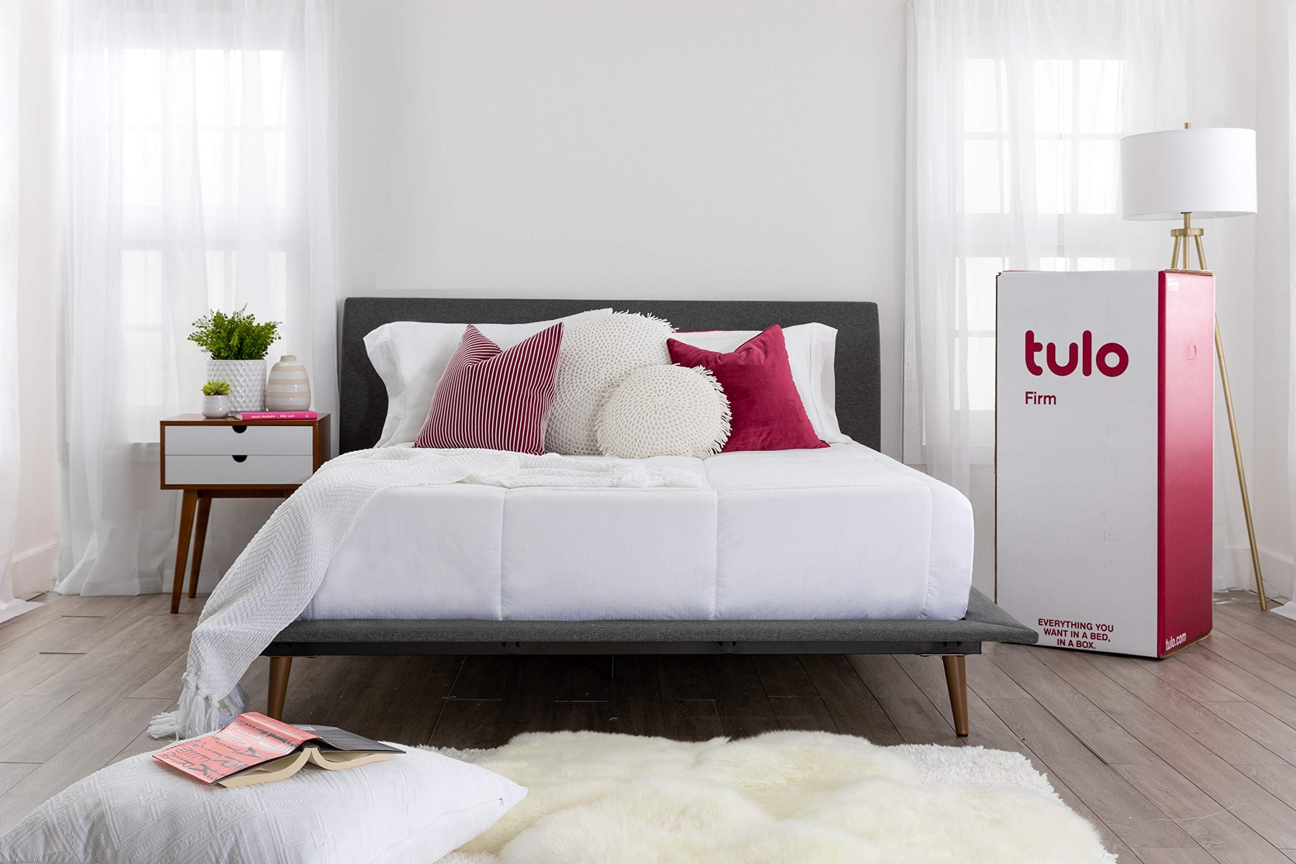 Mattress by tulo, Pick your Comfort Level, Firm Queen Size 10 inch, Bed in a Box, Great for Sleep and Optimal Body Support
