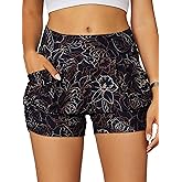 Conceited Women’s Shorts with Pockets - Ultra Soft Stretch - High Rise - Casual - Pleated