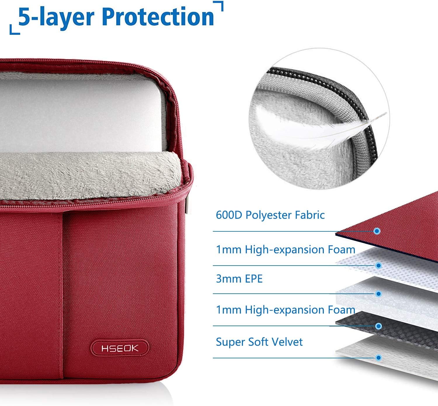 Laptop Case 15 15.6 16 Inch Sleeve Water Resistant Cover for MacBook Pro 16" & 15.4" - Image 4
