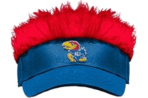 NORTHWEST Officially Licensed NCAA "Flair Hair" Adjustable Visor, One Size, Multi Color
