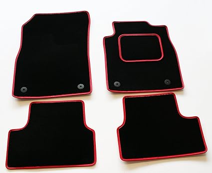 Mp Essentials Black Carpet Car Floor Mats To Fit Fiat 500 2013