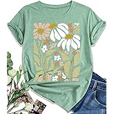 EUOW Tshirts for Womens Graphic Summer Tees Short Sleeve Loose Fit Trendy Tops