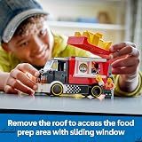 LEGO City Fries Truck 60488 with 2 Minifigures and Kiosk | Food Truck Toy view 4