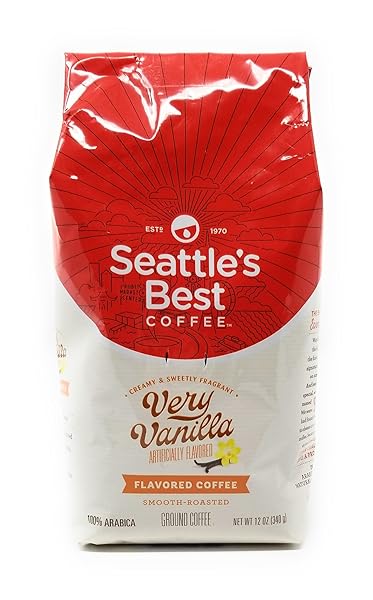 SEATTLE’S BEST COFFEE VANILLA BEAN GROUND COFFEE, 12-OUNCE BAGS