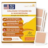 Live To Shine Calcium Magnesium Vitamin D Patch &ndash; Pill-Free Topical Supplement &ndash; 18 Transdermal Patches (36-Day Supply, Worn Every 2nd Day) &ndash; Vegan, Allergen Free &ndash; Made in USA for Men &amp; Women