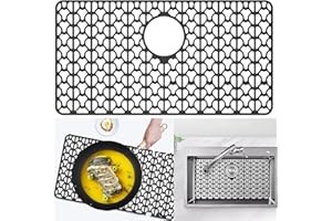 Eysbiy Kitchen Sink Mat, 26"X 14" Silicone Sink Protectors for Bottom of Kitchen Folding Heat Resistant Non-Slip Kitchen Sink
