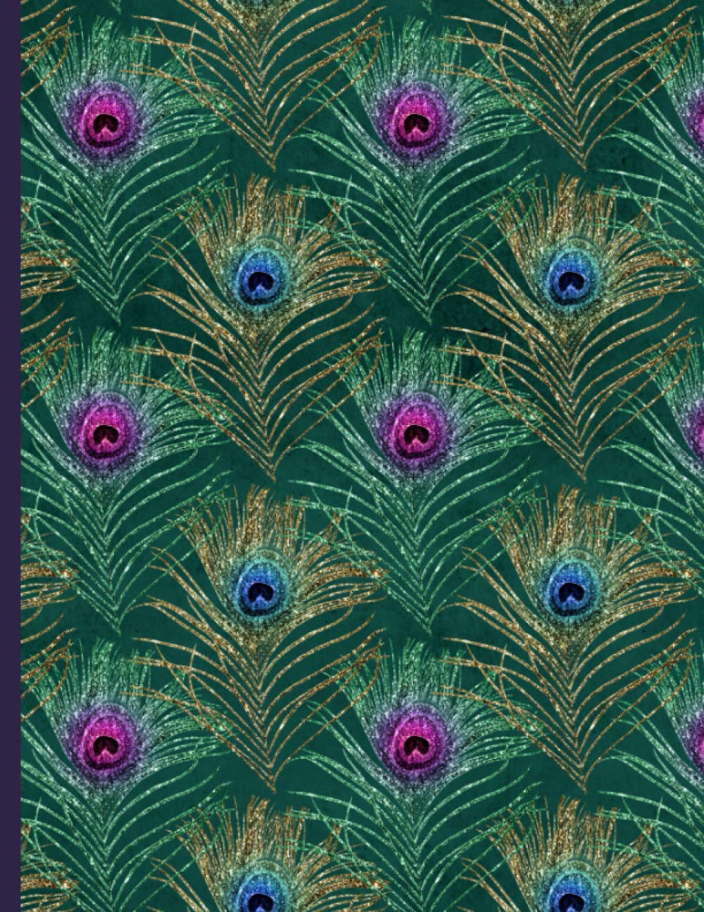 Peacock Notebook: Wide Ruled Paper And Sized At 8.5 X 11 Inches - A Fun Gift for Peacock Lovers